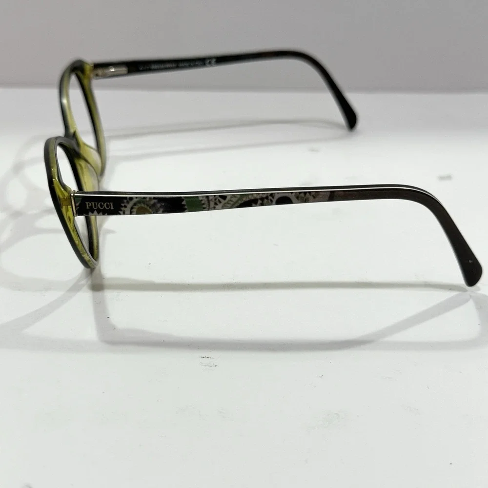 Emilio Pucci EP 5031-3 Cat Eye Black Green Women Eyeglasses Italy FRAMES ONLY